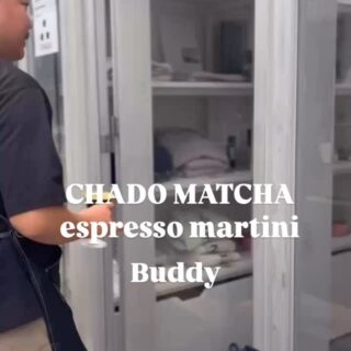 CHADO MATCHA espresso martini! @chado_jp さんの抹茶の可能性…